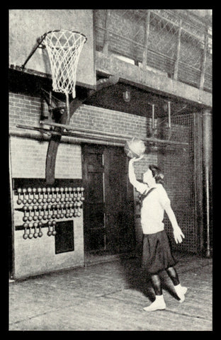 Indiana Basketball Hall of Fame Early Girls Basketball Postcard