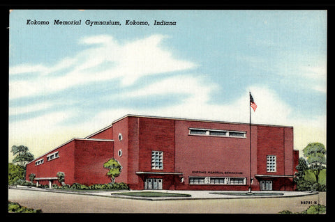 Vintage Kokomo, Indiana Gymnasium Postcard