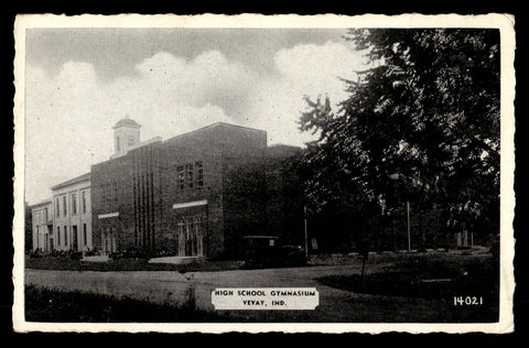 Vintage Vevay, Indiana HS Gymnasium Postcard