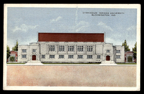 Vintage Indiana University Gymnasium Postcard
