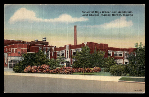 Vintage East Chicago Indiana HS Postcard