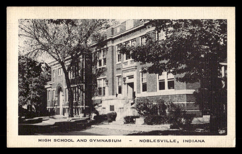 Vintage Noblesville, Indiana HS Gymnasium Postcard