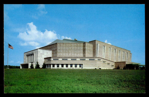 Vintage Allen County, Indiana War Memorial Coliseum Postcard