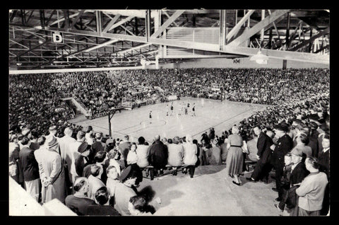 Vintage Huntingtonburg, Indiana HS Gymnasium Postcard