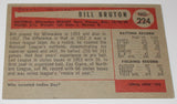 1954 Bowman Bill Bruton Baseball Card #224