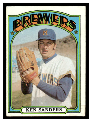 1972 Topps #391 Ken Sanders Baseball Card