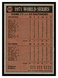 1972 Topps #223 1971 World Series Game No. 1 WS