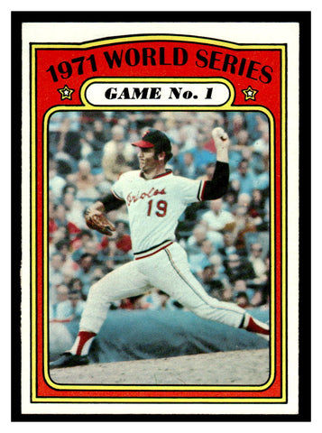 1972 Topps #223 1971 World Series Game No. 1 WS Baseball Card