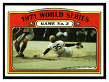 1972 Topps #225 1971 World Series Game No. 3 WS