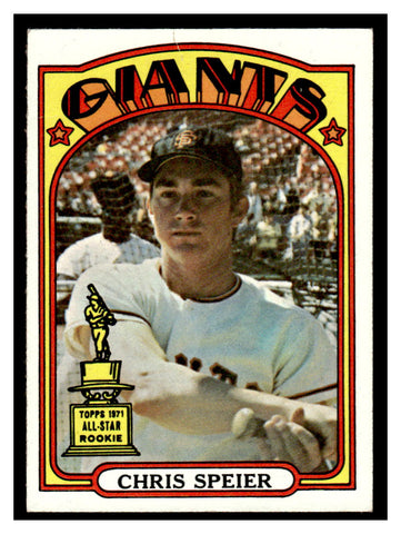 1972 Topps #165 Chris Speier Baseball Card