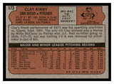 1972 Topps #173 Clay Kirby