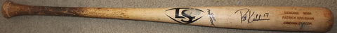 Patrick Kivlehan Autographed Cincinnati Reds Game Used Baseball Bat