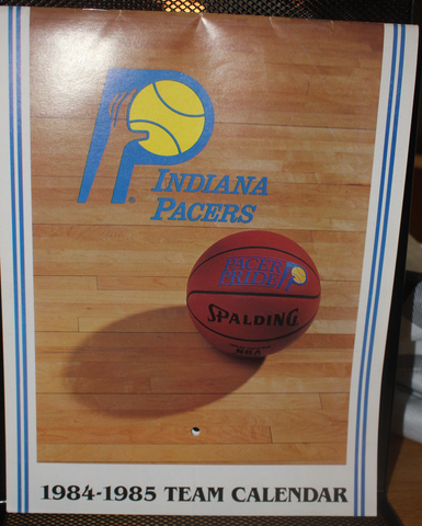 1984-85 Indiana Pacers NBA Basketball Team Calendar