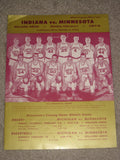 1958 INDIANA VS. MINNESOTA BASKETBALL PROGRAM - Vintage Indy Sports