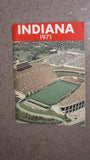 1971 INDIANA UNIVERSITY FOOTBALL MEDIA GUIDE - Vintage Indy Sports