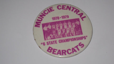 1979 MUNCIE CENTRAL H.S. BASKETBALL TEAM PINBACK BUTTON