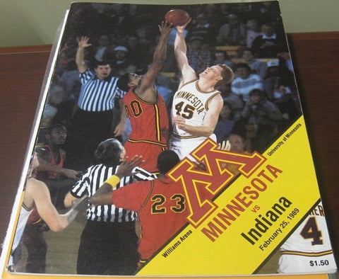 1989 Indiana University vs Minnesota Basketball Program