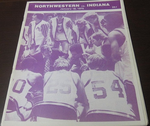 1975 Indiana University vs Northwestern Basketball Program