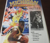 1997 Indiana vs Michigan Basketball Program - Vintage Indy Sports