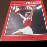 1987 Indiana vs Ohio State Basketball Program - Vintage Indy Sports