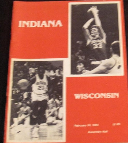 1982 Indiana University vs Wisconsin Basketball Program