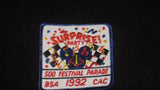 1992 Indy 500 Festival Parade Patch - Vintage Indy Sports