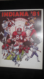 1981 Indiana University Football Media Guide - Vintage Indy Sports