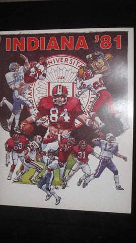1981 Indiana University Football Media Guide