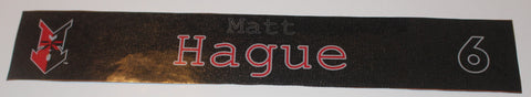 Matt Hague Indianapolis Indians Game Used Locker Room Tag