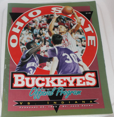 1993 Indiana University vs Ohio State Basketball Program