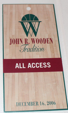2006 John R. Wooden Tradition Basketball Games All Access Pass