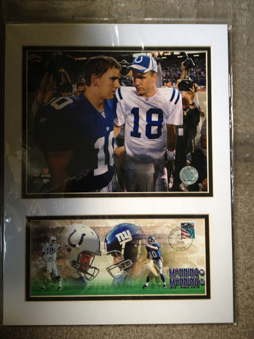 Peyton & Eli Manning 2006 First Day Cover and Photo