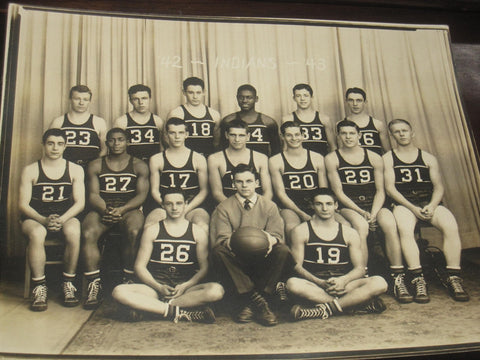 1943 Anderson Indiana High School Basketball Photograph