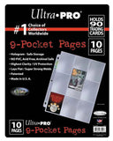 Ultra Pro 9-Pocket Platinum Page for Standard Size Cards (10-Pack)