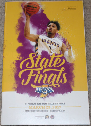 2017 Indiana High School Basketball State Finals Program