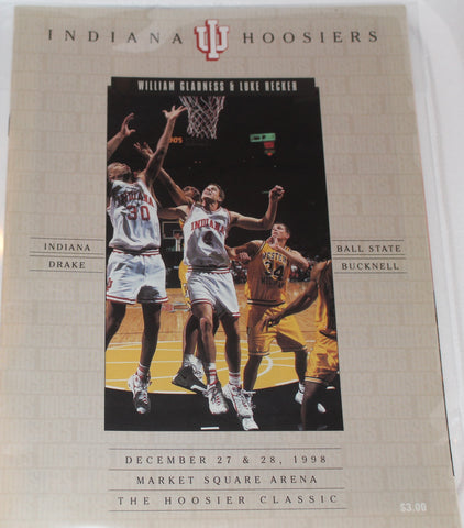 1998 Hoosier Classic Basketball Program, Indiana, Drake, Ball State, Bucknell