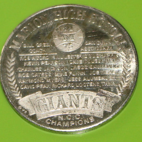 1975 Marion, Indiana High School Basketball State Champions Coin