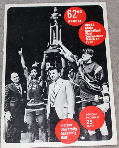 1972 Indiana High School Basketball State Finals Program