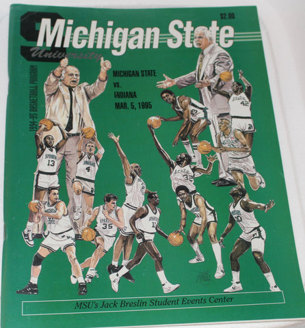 1995 Indiana vs Michigan State Basketball Program