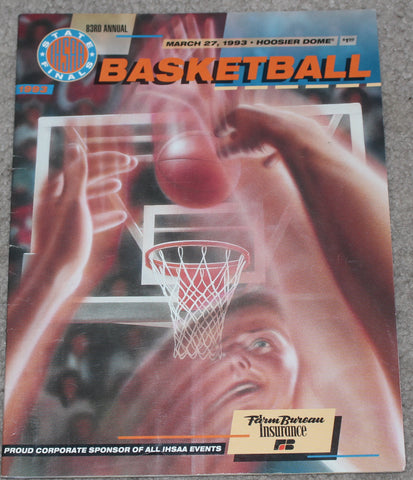 1993 Indiana High School Basketball State Finals Program