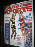 1986 Inside Sports Magazine, Steve Alford Cover, Signed and Inscribed by Coach Knight - Vintage Indy Sports