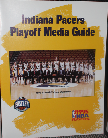 1995 Indiana Pacers NBA Basketball Playoffs Media Guide