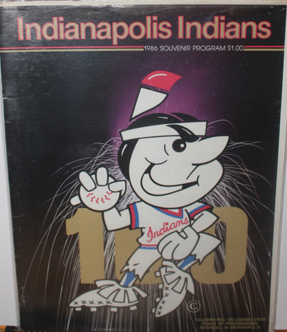 1986 Omaha Royals vs Indianapolis Indians Baseball Program