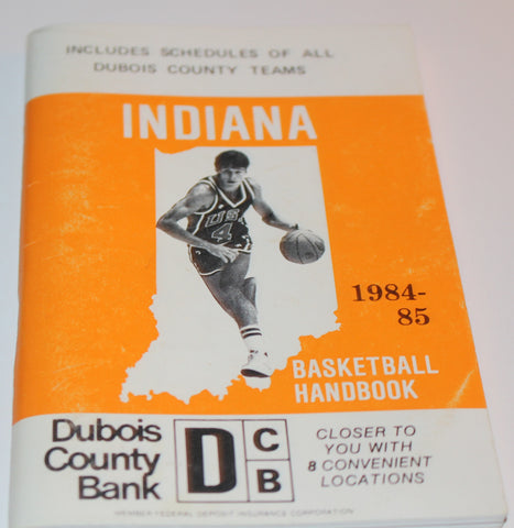 1984-85 Indiana Basketball Handbook, Steve Alford on Cover