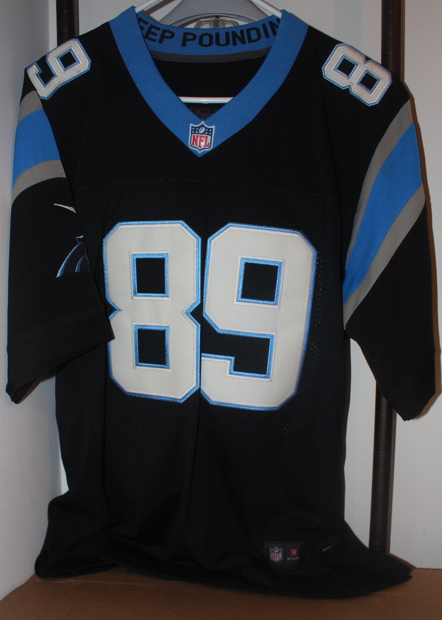 Steve Smith Carolina Panthers On Field Sewn Football Jersey Size