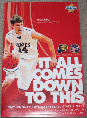 2014 Indiana High School Basketball State Finals Program