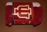 Indiana University Logo Fleece Blanket - Vintage Indy Sports
