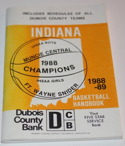 1988-89 Indiana Basketball Handbook