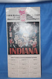 1976-77 Indiana University Burger Chef Basketball Schedule - Vintage Indy Sports