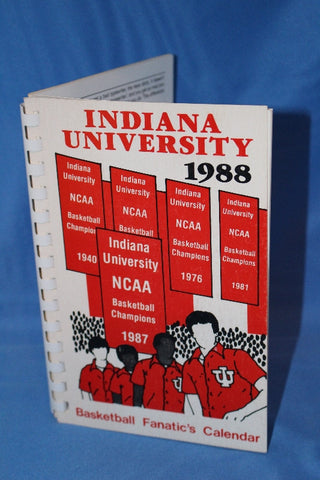 1988 Indiana University Basketball Fanatic's Calendar